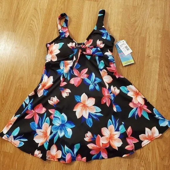 Swim Solutions Lanai Tummy Control Swimdress - NEW - Picture 4 of 16